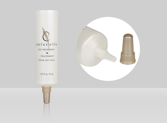 Cosmetic Plastic Tube D22mm 10-30ml Long Nozzle Liquid Foundation With Screw On Cap
