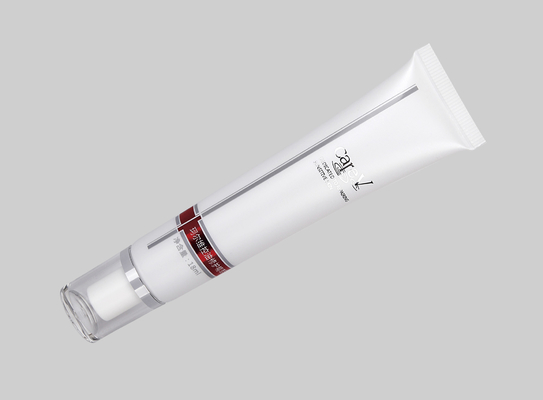 Long Nozzle Custom Cosmetic Tubes Liquid Foundation D22mm 10-30ml Plastic Soft Tube With Screw On Cap