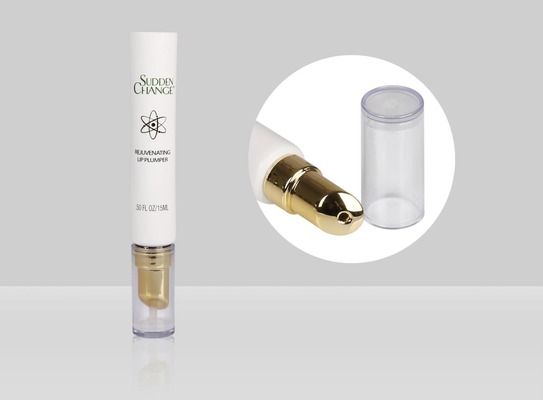 10-25ml D19mm Custom Cosmetic Tubes Empty Eye Cream Massage Serum Tube Head Electroplate Golden
