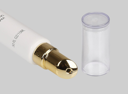 10-25ml D19mm Custom Cosmetic Tubes Empty Eye Cream Massage Serum Tube Head Electroplate Golden