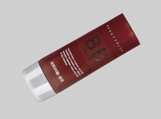 Liquid Foundation Custom Cosmetic Tubes Plastic D35mm 35-100ml With metallized screw on cap