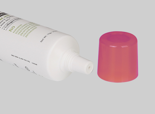 Empty Custom Cosmetic Tubes D35mm 35-110ml Plastic Cream Squeeze With Nozzle