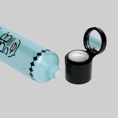 Custom Cosmetic Plastic Tube 30-80ml Empty Cream Blush Lip Balm Plastic Make Up Combination Tube With Mirror