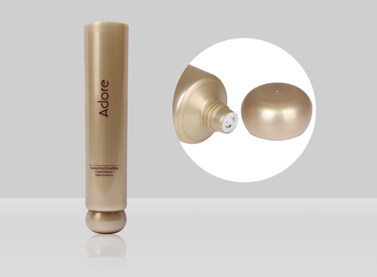 Custom Plastic Cosmetic Face Cream Tube D35mm 35-110ml With Spherical Cover