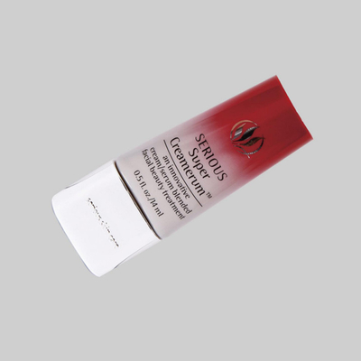 30-60ml D30mm Custom Cosmetic Tubes Liquid Foundation Tube With Electroplate Super Flat Cover Plastic Oval Tube