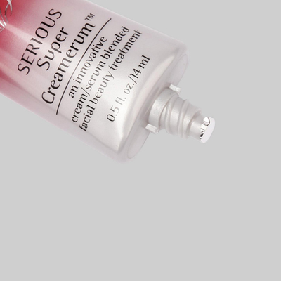 30-60ml D30mm Custom Cosmetic Tubes Liquid Foundation Tube With Electroplate Super Flat Cover Plastic Oval Tube