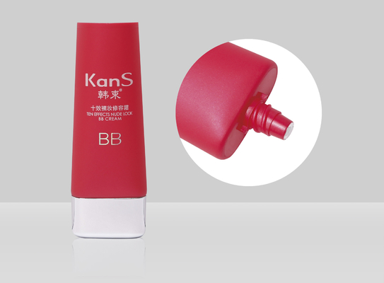 30-60ml Cosmetic Sunscreen Tubes Liquid Foundation Plastic Oval Tube