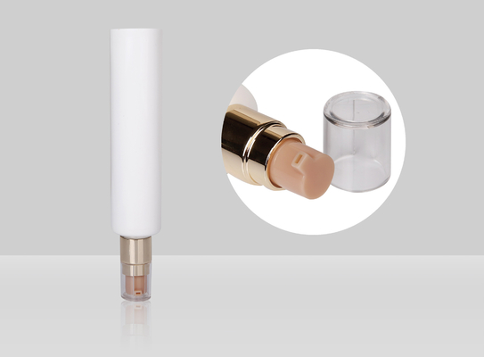 60-120ml BB Cream Tube Cosmetic Plastic Liquid Foundation Tube With Super Flat Cover Plastic Oval Tube