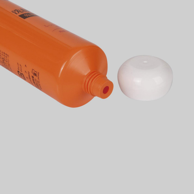 PCR PE Custom Plastic Cosmetic Tube Packaging D40mm 70-180ml Facial Cream Tube With Spherical Cover