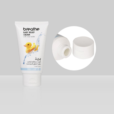 D40mm 70-180ml Custom Cosmetic Tubes Plastic Facial BB Cream Tube With Flip Cap