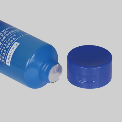 Empty Custom Cosmetic Tubes Squeeze D45mm Plastic Cleansing Tube With Flip Cap