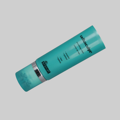 Lotion Custom Cosmetic Tubes D50mm Plastic Round Shaped With Massage Stainless Steel Ball