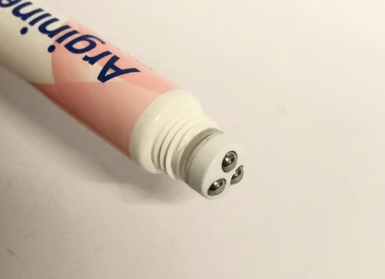 D16mm 3-10ml Custom Cosmetic Tubes Empty Eye Cream Gel With Massage Stainless Steel Ball