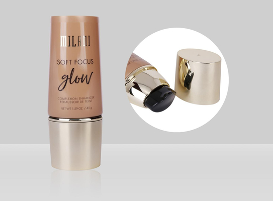 D40mm 60-120ml Empty custom lotion sun screen airless pump plastic sunblock oval tube
