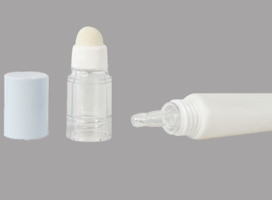 D22mm Plastic Dropper Cosmetic Tube Packaging Eye Cream Essence Tube With Sponge Head