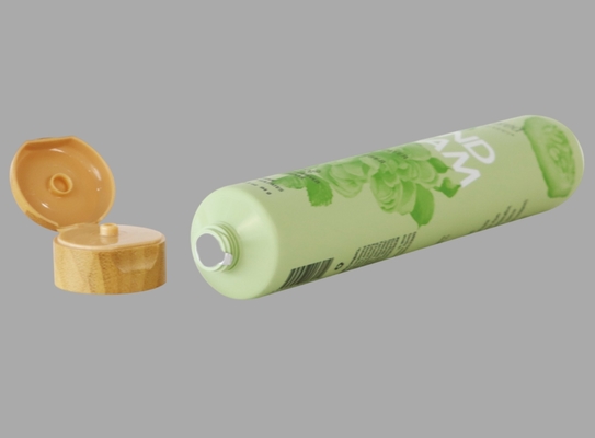 D35mm 35-110ml Custom Cosmetic Plastic Face Wash Tube With Hydrographics Transfer Printing Flip Cap