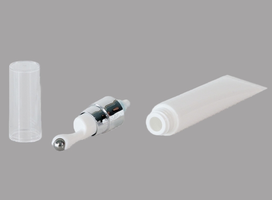 D22mm Metal Applicator Empty Custom Cosmetic Eye Cream Massage Serum Tube With Massage Stainless Steel Ball