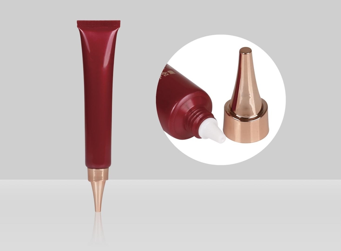 Plastic Custom Cosmetic Tubes D19mm 10-25ml Empty Squeeze Eye Cream Nozzle Tube