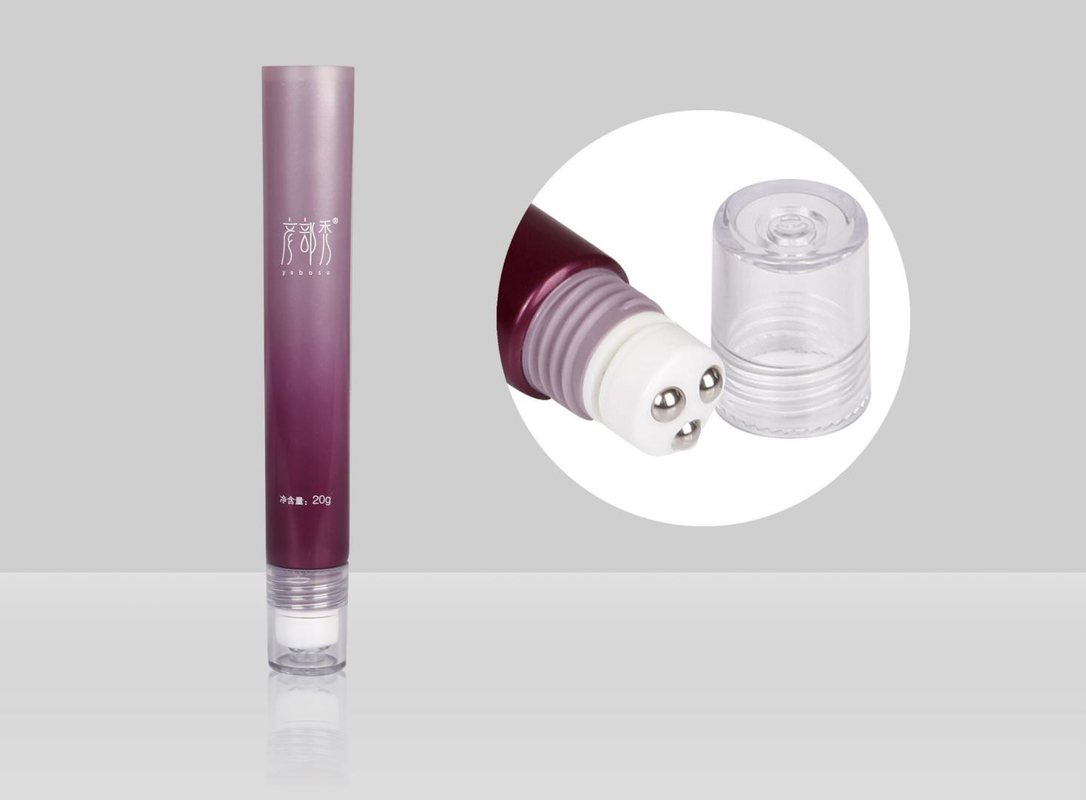 10-25ml Special Applicator Tubes Empty Custom Eye Cream Gel With Massage Stainless Steel Ball