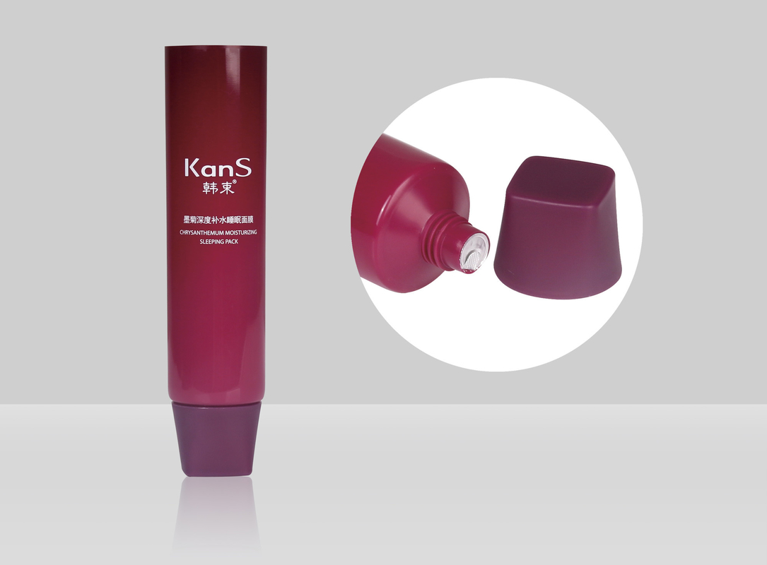 Cream Lotion Tubes Packaging D35mm 35-110ml Custom Cosmetic Soft With Square Screw On Cap
