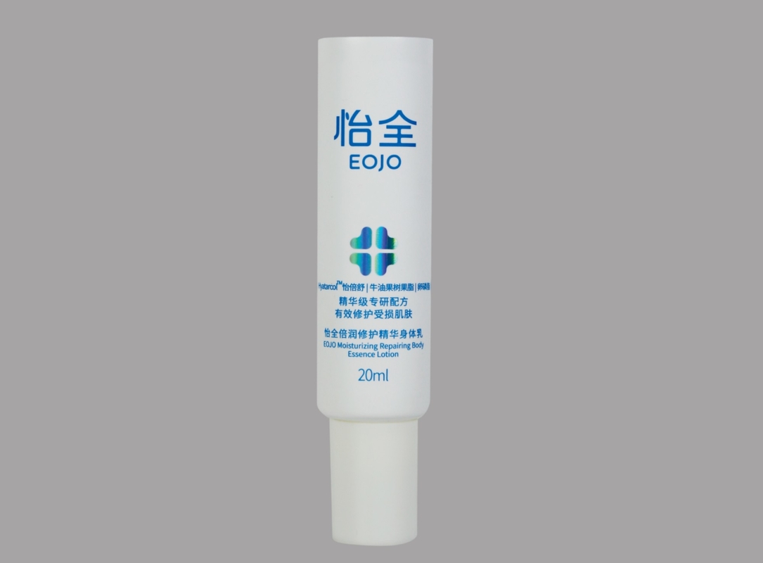 D25mm 20-60ml Custom Soft Plastic Cream Tube Packaging With Screw On Cap
