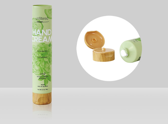 D35mm 35-110ml Custom Cosmetic Plastic Face Wash Tube With Hydrographics Transfer Printing Flip Cap